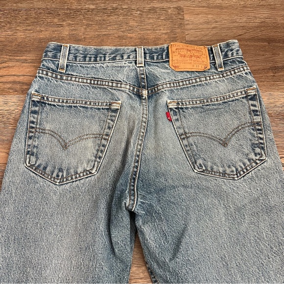 Vintage Levi's 505 Regular Fit Light Wash Jeans Waist 33 Length 32 - Picture 8 of 12